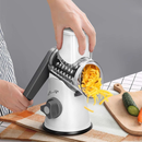 Fatiador e Ralador Rotativo 3 em 1 com 3 Lâminas em Inox